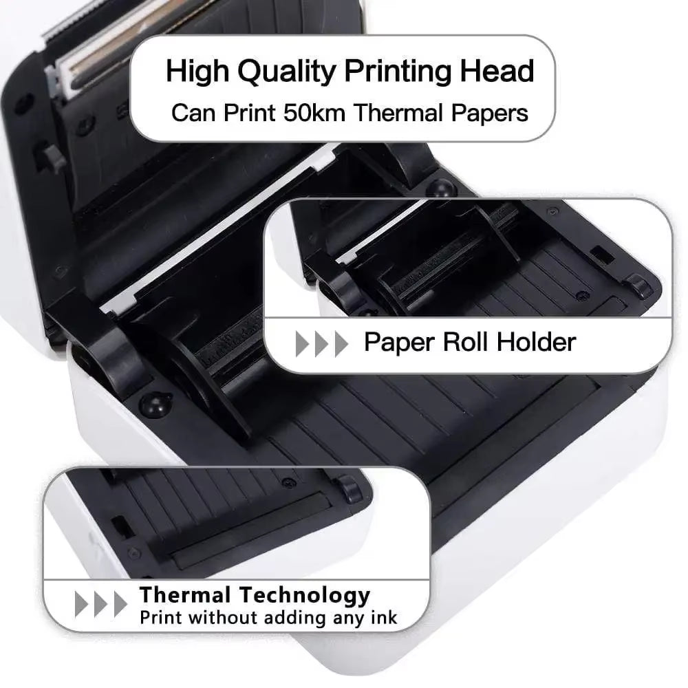 Mini Impresora Portátil Phomemo M02 Pro — 300 DPI, Bluetooth, Sin Tinta y Compatible con iOS y Android