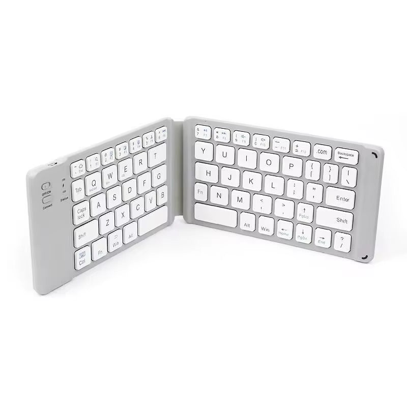 Teclado Bluetooth Plegable con Touchpad — Compatible con iOS, Android y Windows