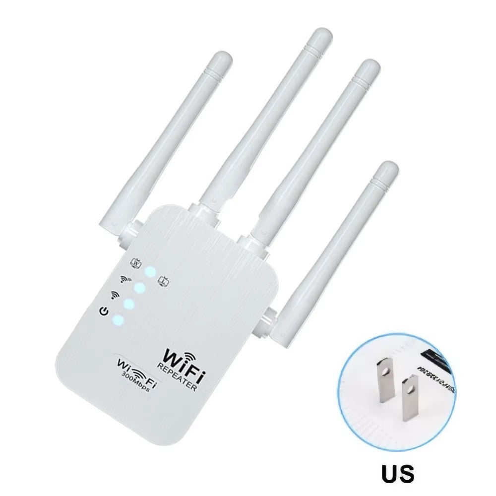 Repetidor WiFi Inalámbrico Elough 2.4G — Amplificador de Señal, Extensor de Cobertura y Reforzador de Velocidad (300 Mbps)