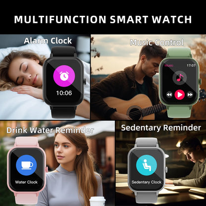 Smartwatch Deportivo con Podómetro, Pulsómetro y Pantalla Full Touch 1.99”