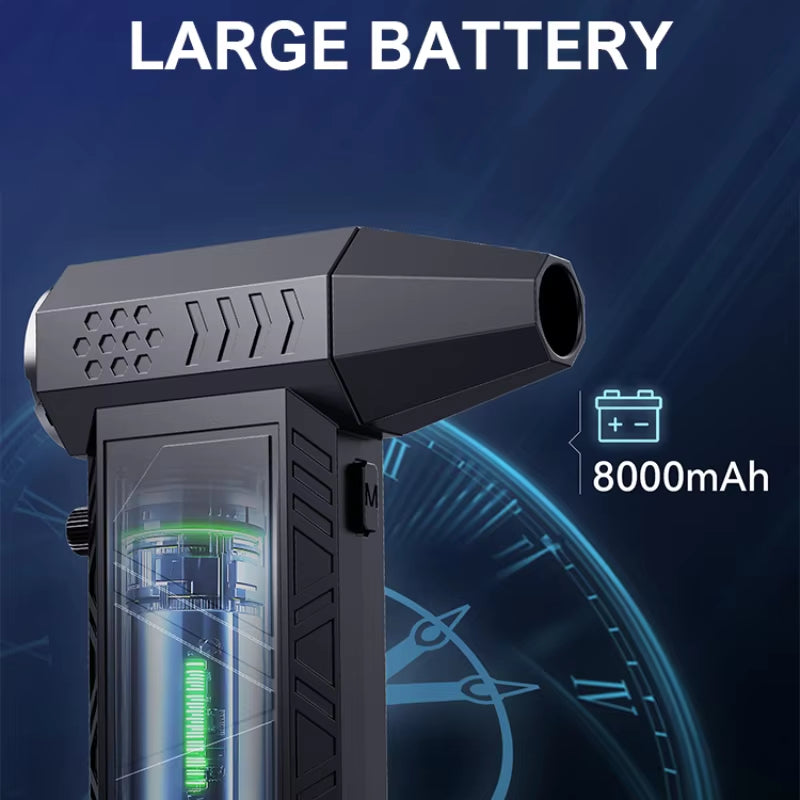 Soplador Turbo Inalámbrico 380000 RPM - Limpieza Potente y Portátil sin Esfuerzo